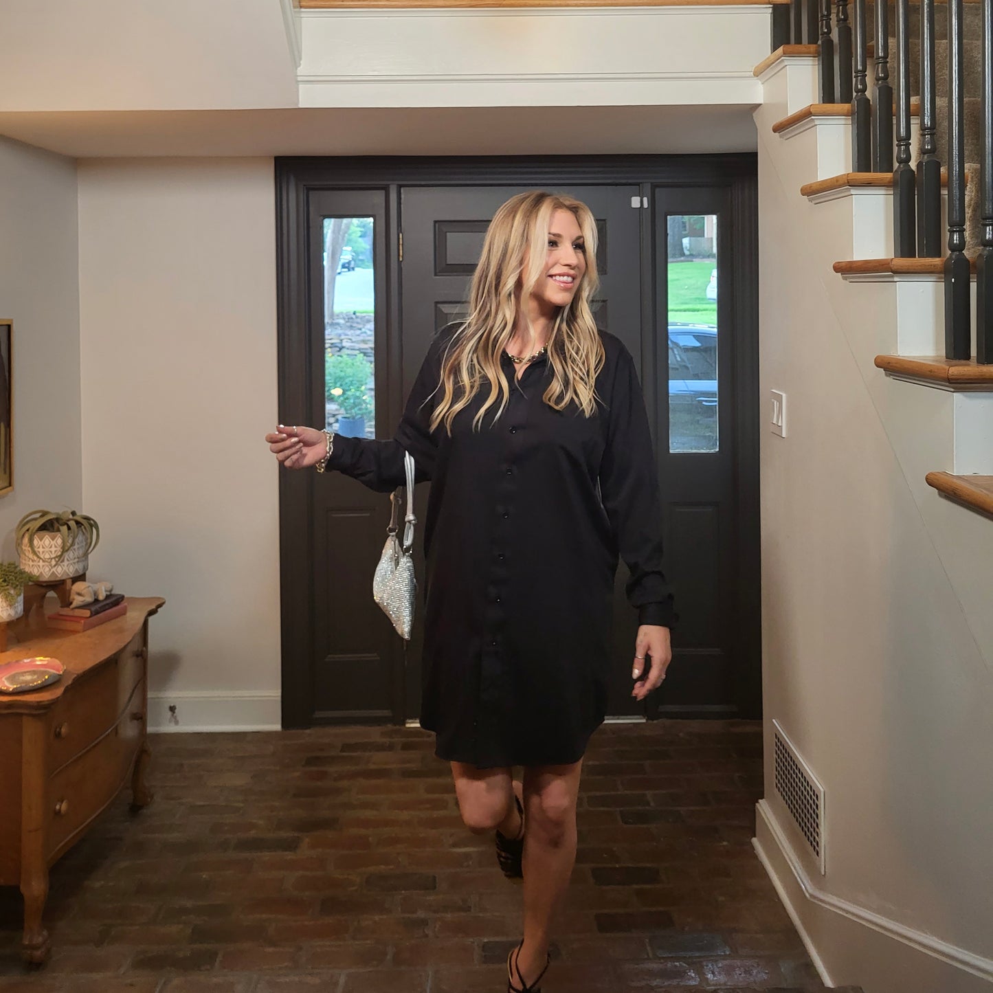 Susan Shirtdress - Black Bamboo