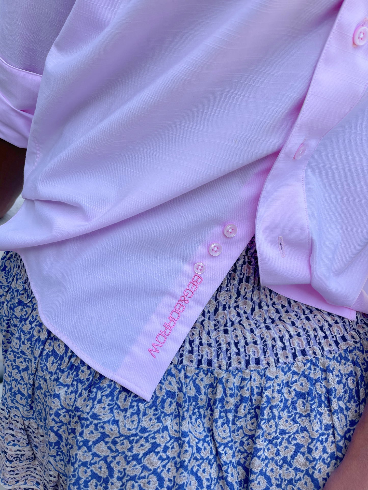 Barb Shirt - Pink Bamboo