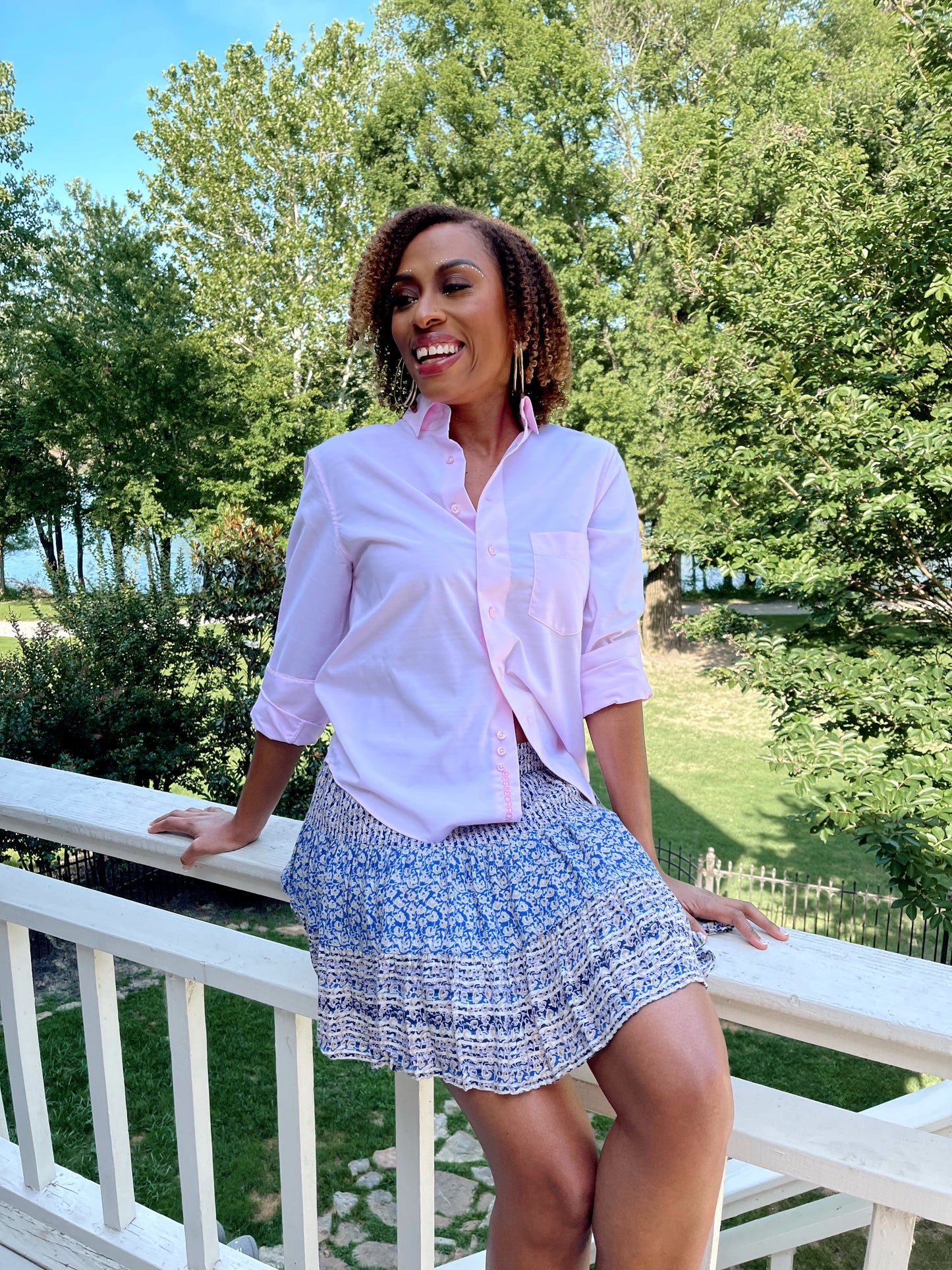 Barb Shirt - Pink Bamboo