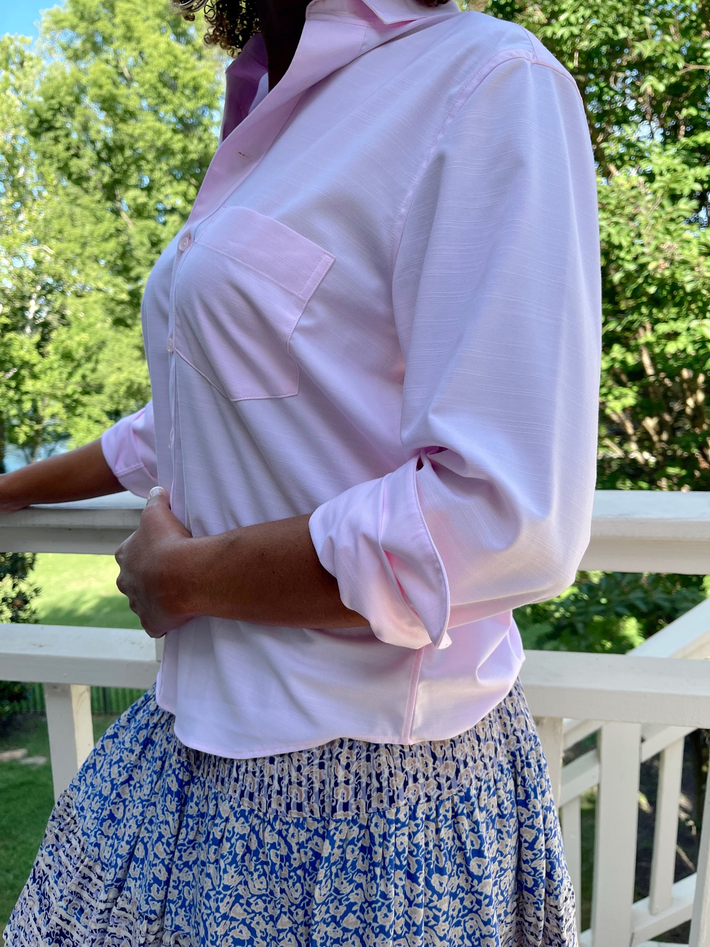 Barb Shirt - Pink Bamboo