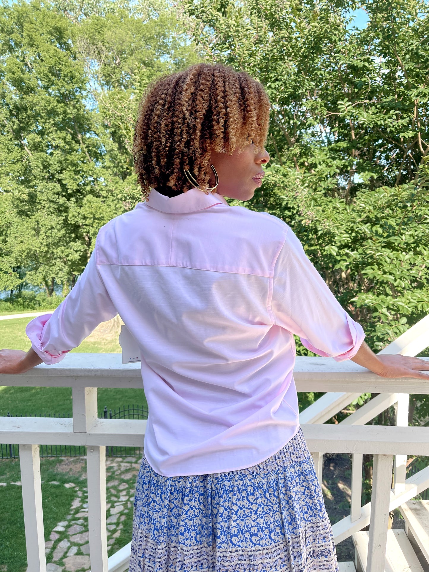 Barb Shirt - Pink Bamboo