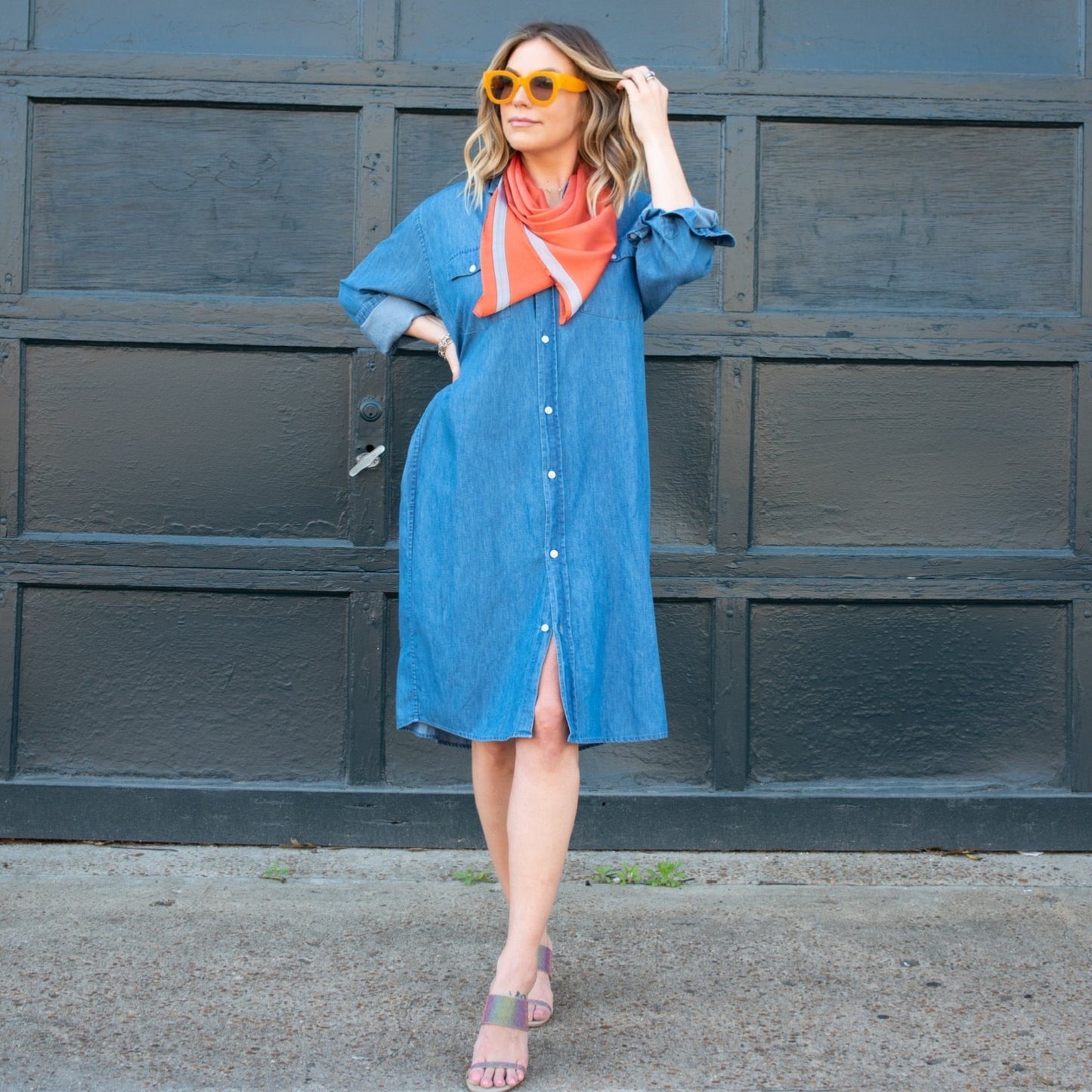 Gia Shirtdress - Blue Denim