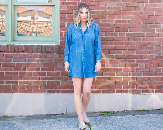 Lauren Boyfriend Shirt - Blue Denim