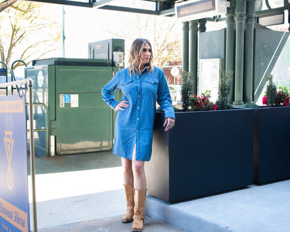 Susan Shirtdress - Blue Denim